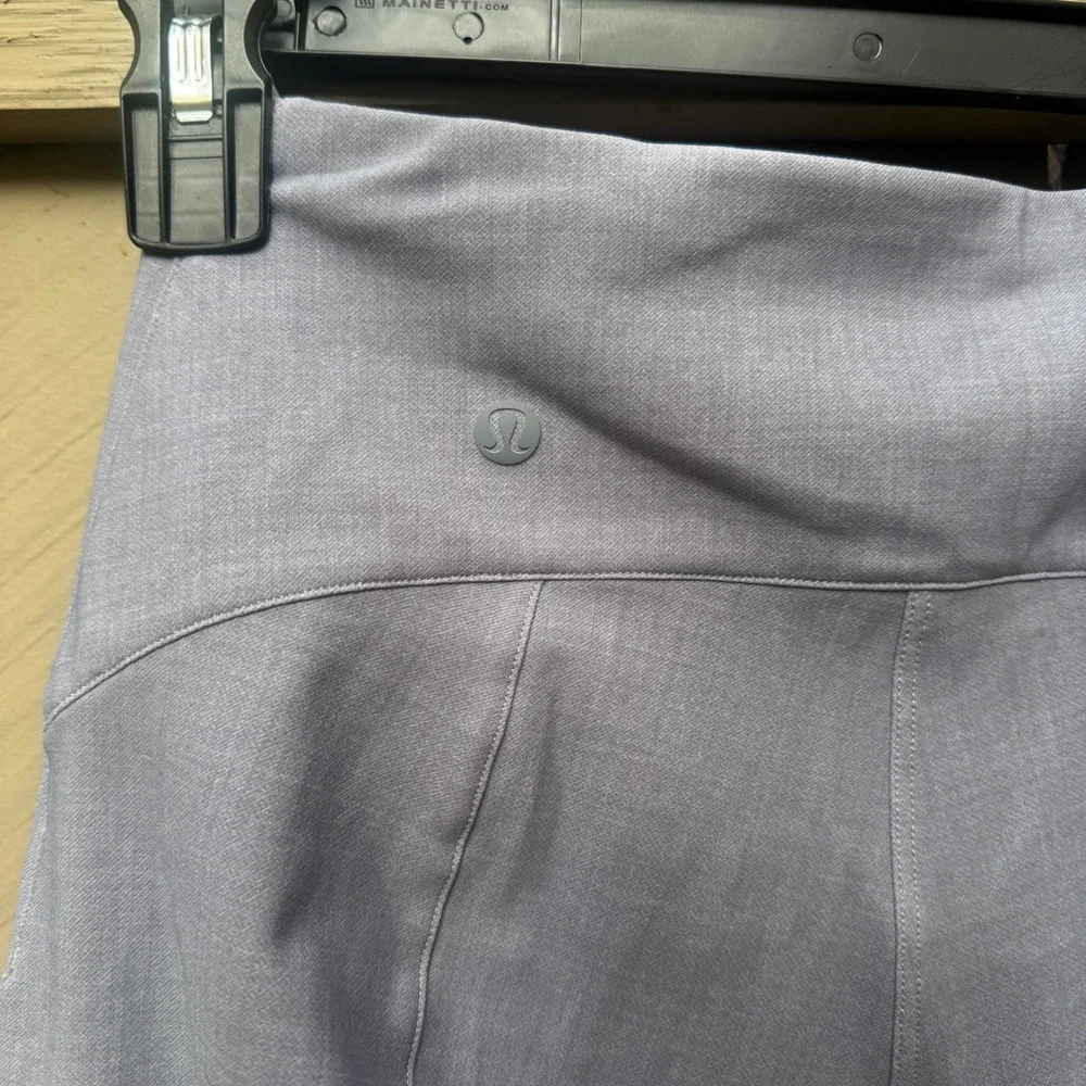 Lululemon Here to There High Rise 7/8 Pant‎ Grey Heathered Slim Fit 4 stretchy